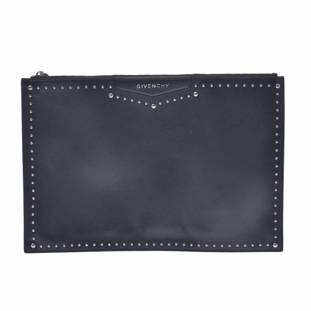 Givenchy Studded Black Calfskin Clutch Bag